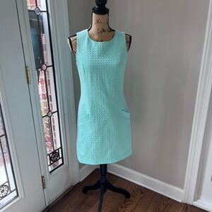 Southern Tide Offshore Vintage inspired Style Grandmillennial Teal shift Dress